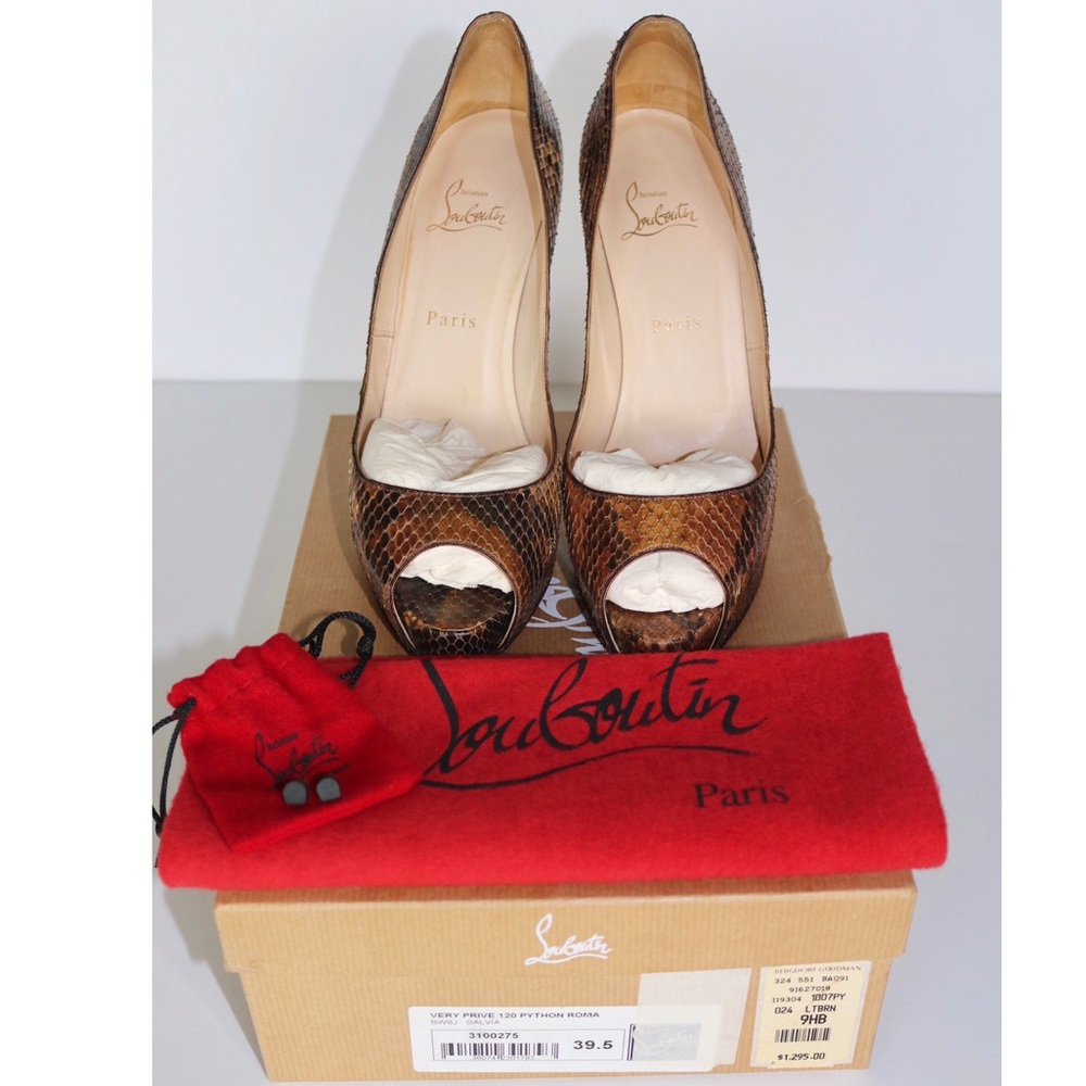 Christian Louboutin Python Very Prive - image 1